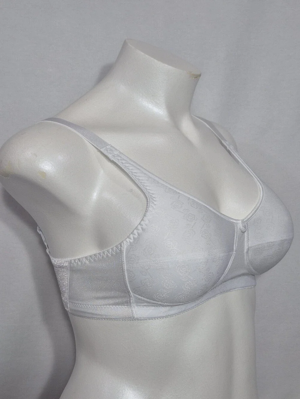 36B ABC Style 103 Jacquard Wire‎ Free Mastectomy Bra White